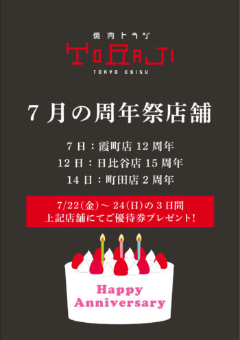 7月周年祭店舗のイメージ画像